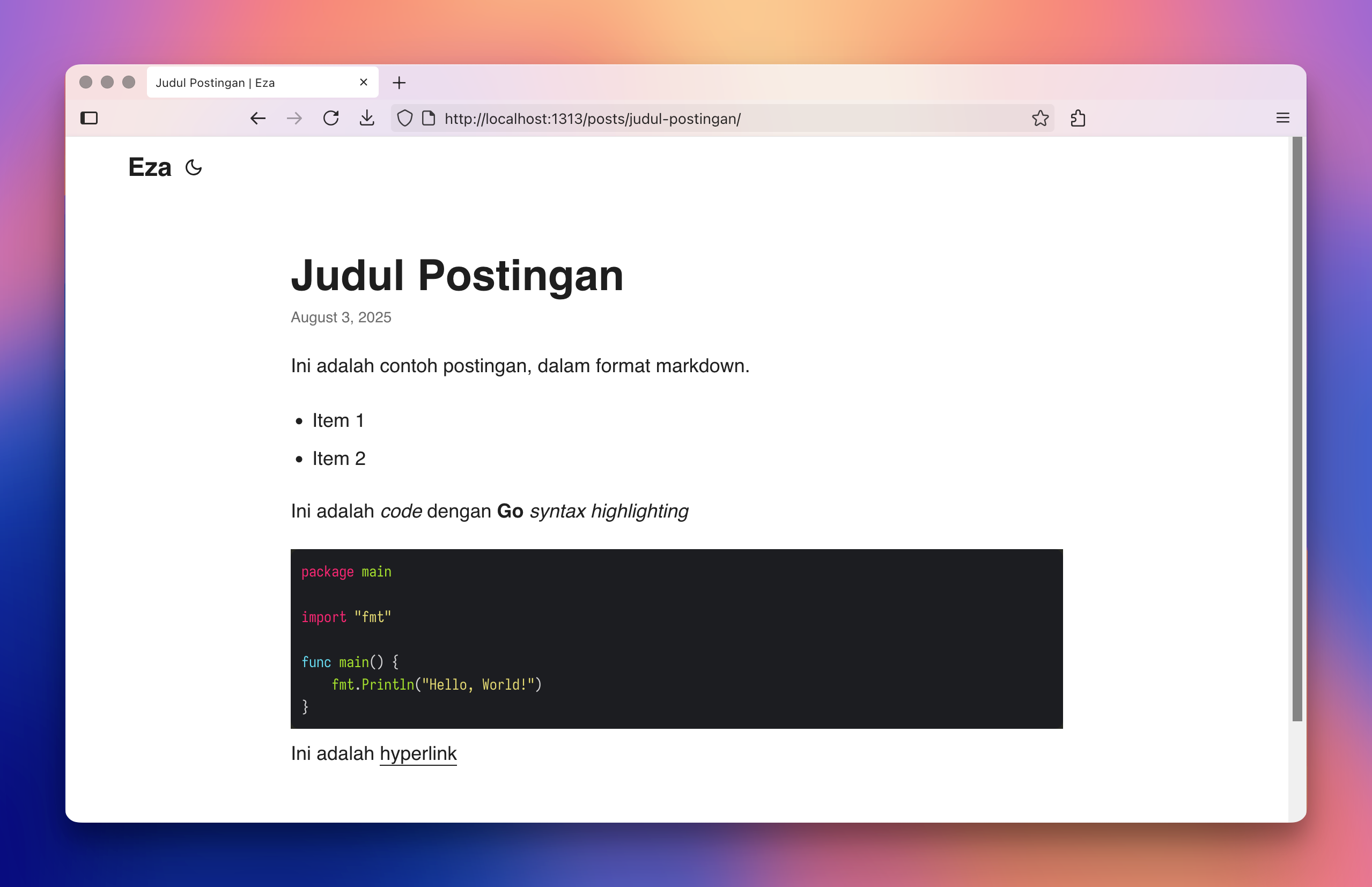 Postingan