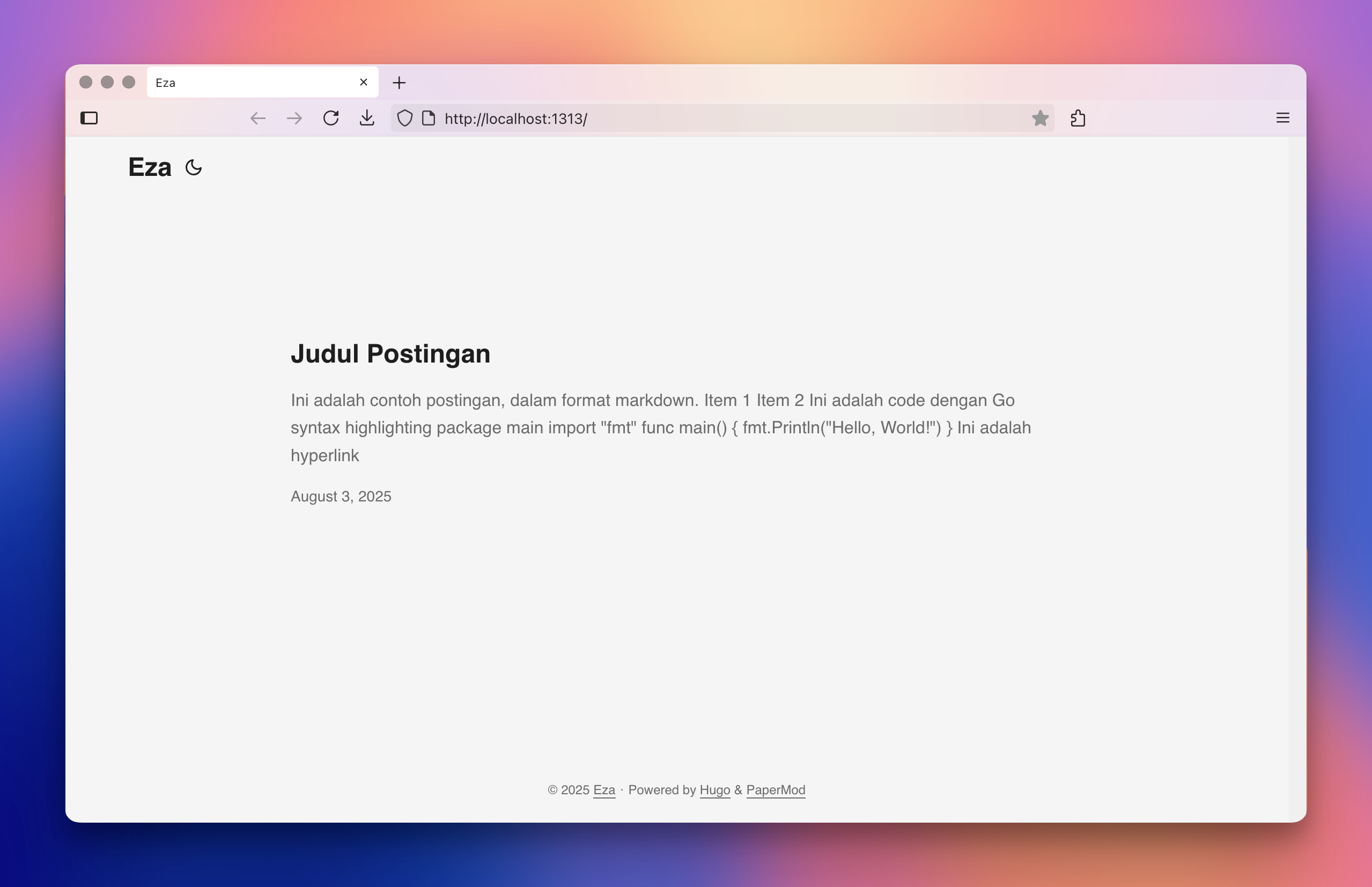 Homepage