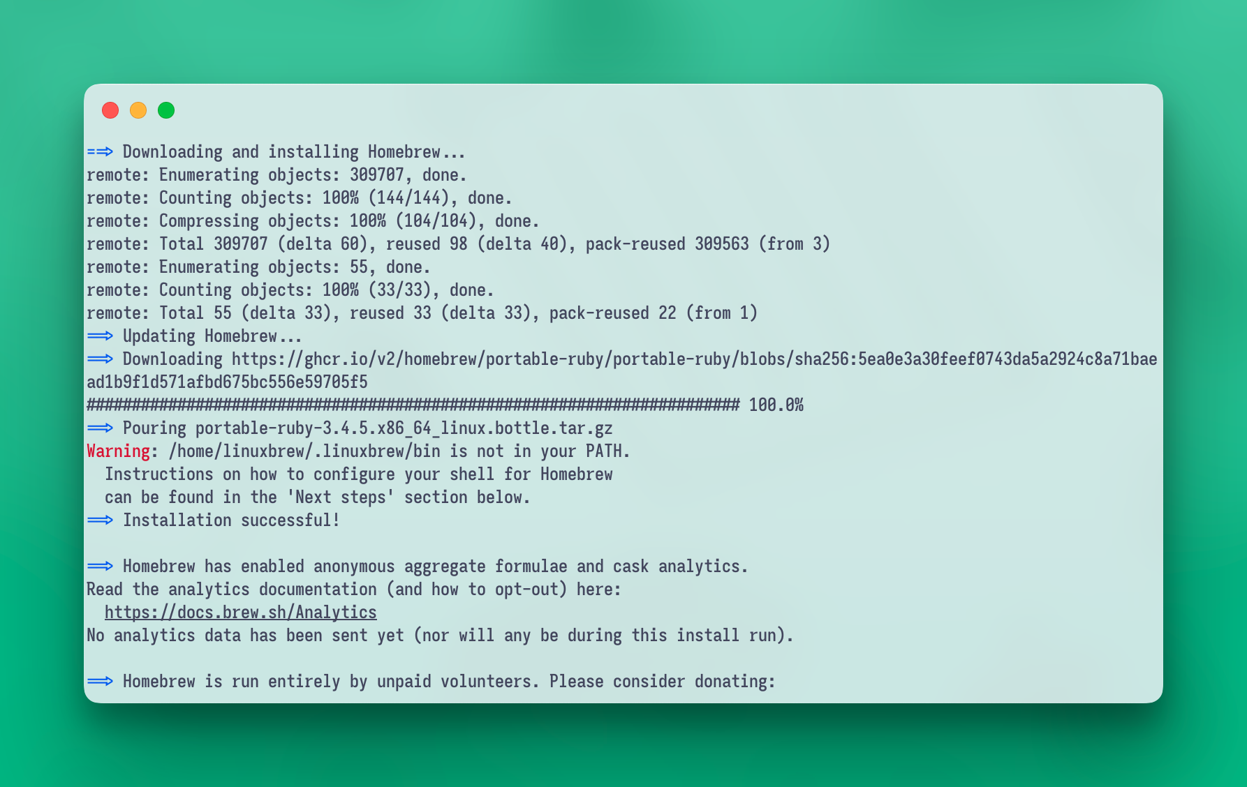 Install homebrew