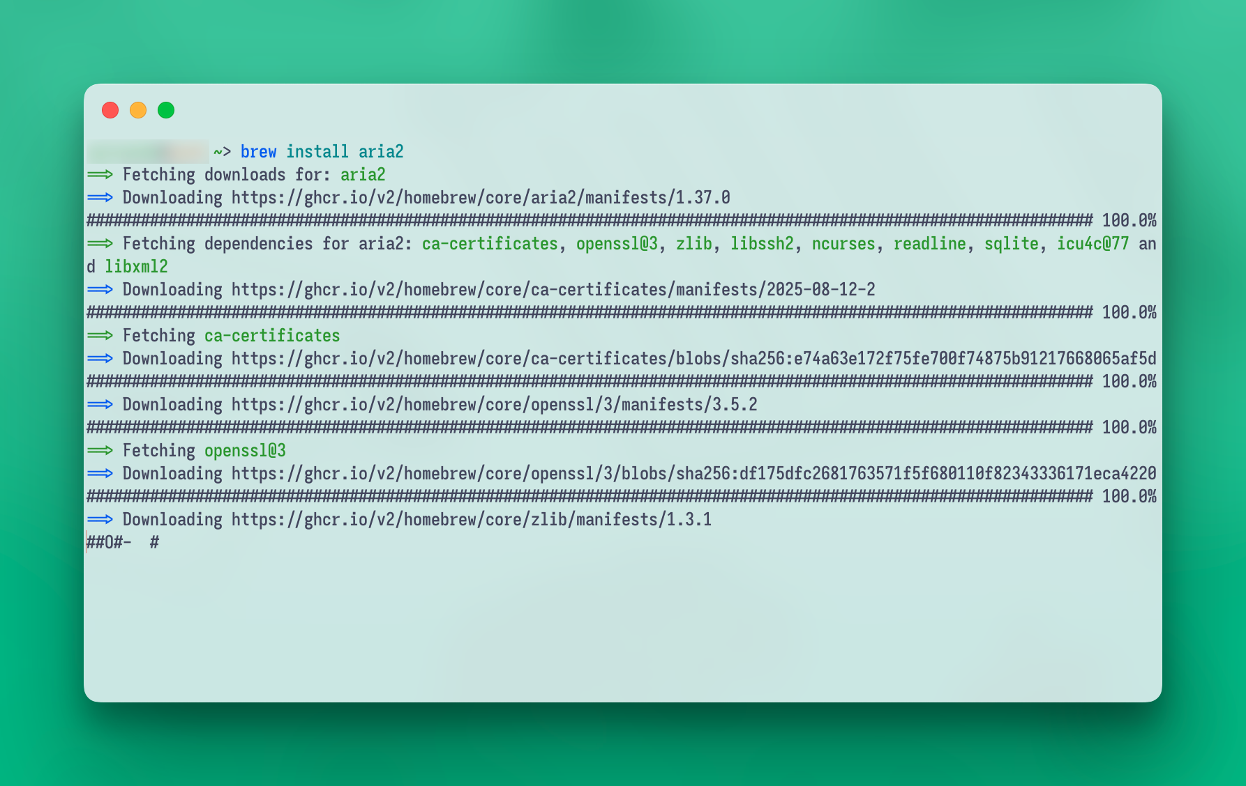 Install aria2