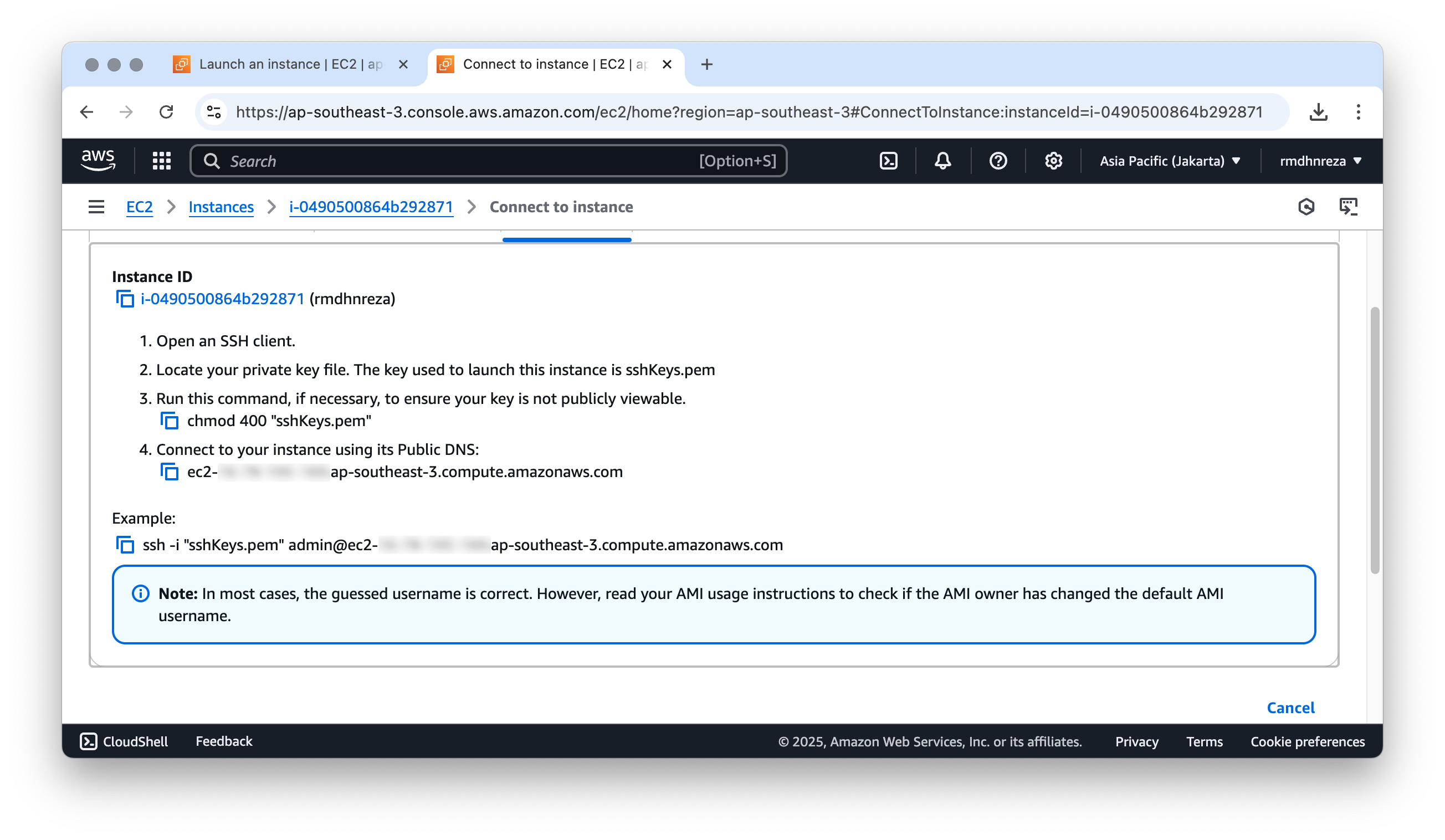 Login SSH