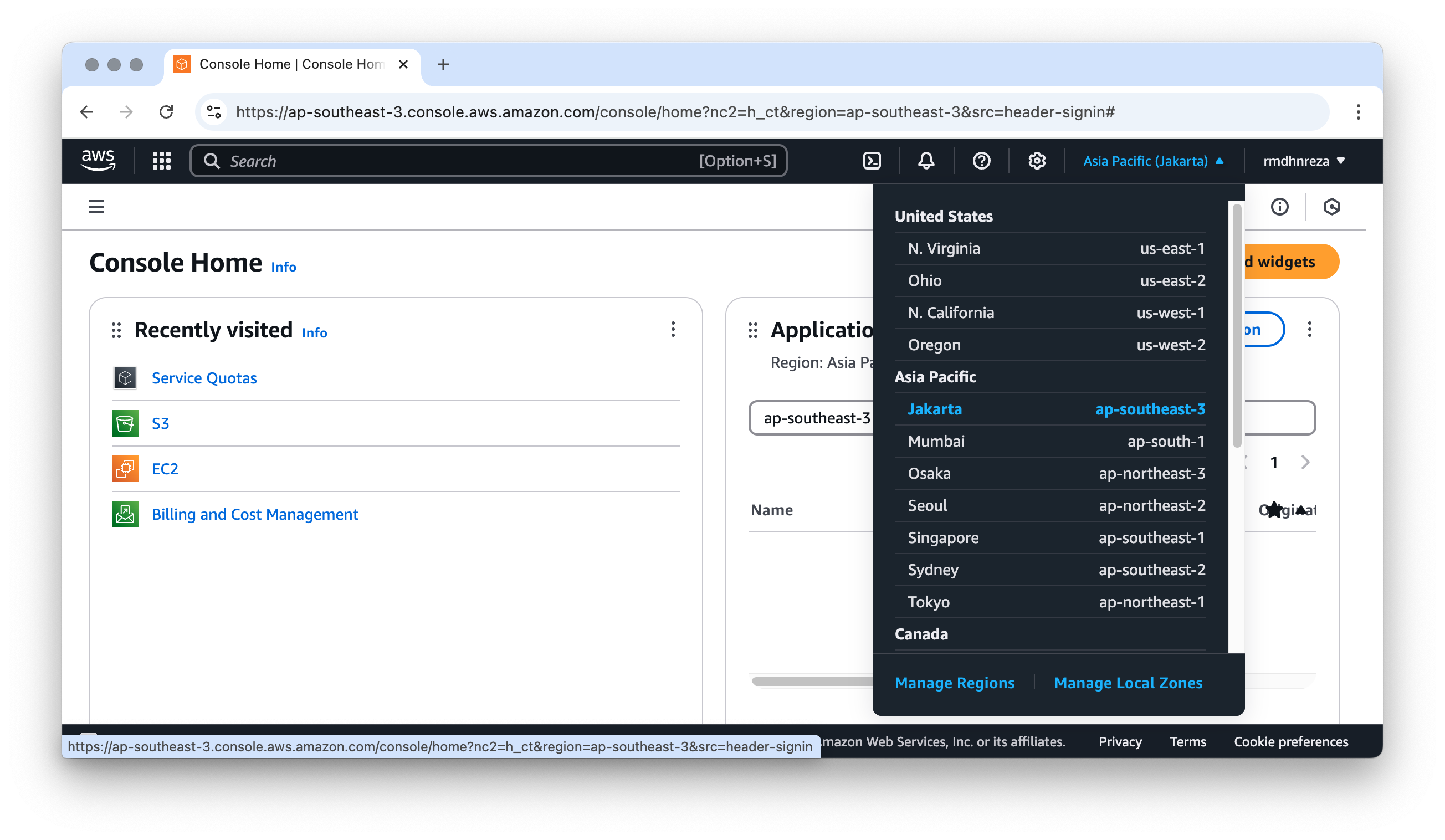 Manage Regions